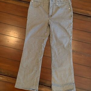 Madewell houndstooth midrise flare jeans size 29